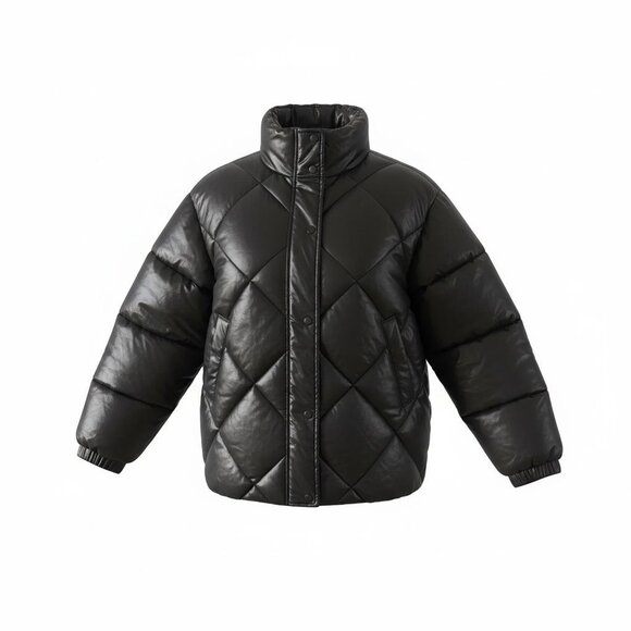 Black Quilted Puffer Jacket | Size 12 | Lightweight & Warm | Hardly Worn - Picture 5 of 6